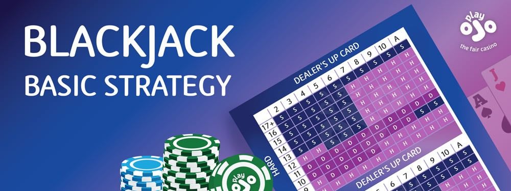 Blackjack basic strategy guide with OJO