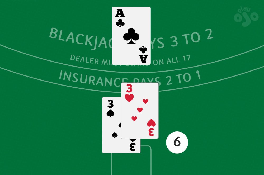 Player has 33, dealer has A