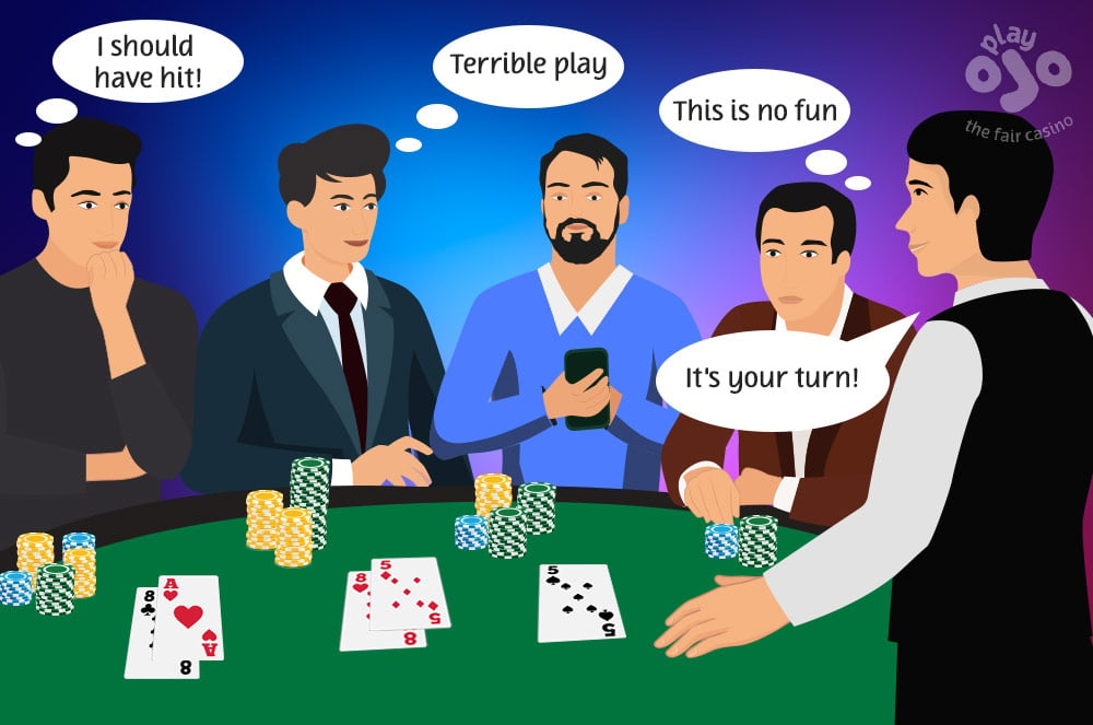 Blackjack etiquette mistakes