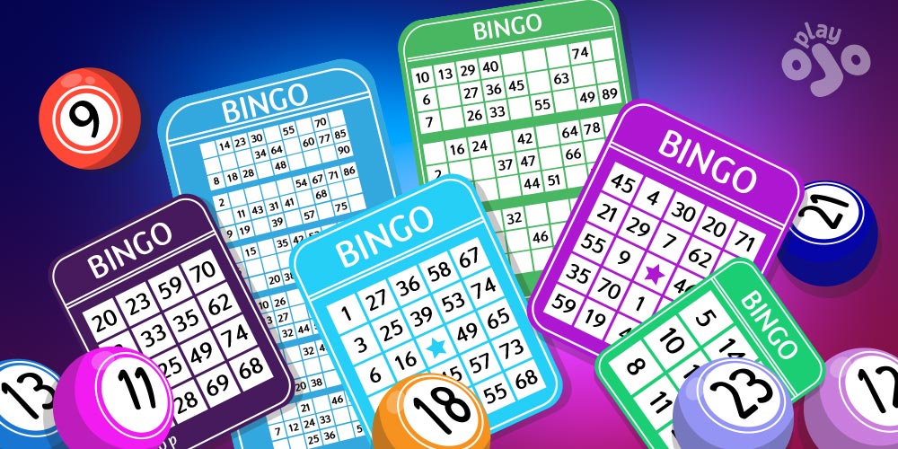 Bingo balls and bingo cards